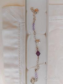 Bracciale argento e ametista