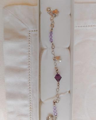 Bracciale argento e ametista