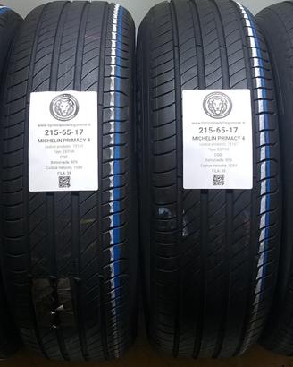 4 GOMME 215 65 17 MICHELIN A75167