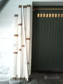 BATTISCOPA IN LEGNO BIANCO LACCATO