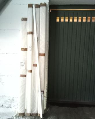 BATTISCOPA IN LEGNO BIANCO LACCATO