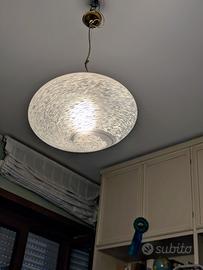 lampadario vintage in vetro di murano 