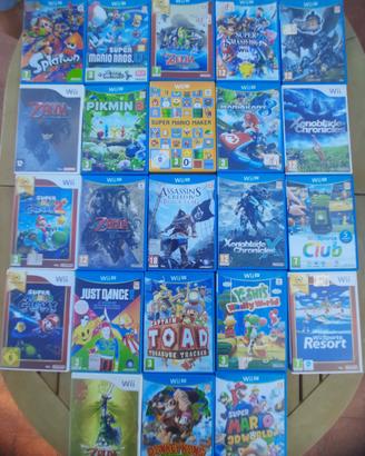 Collezione di 23 giochi Wii e Wii U