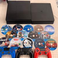 PlayStation 4 con una grande collezione di giochi