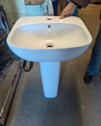 Lavabo in Ceramica Pozzi-Ginori con Colonna