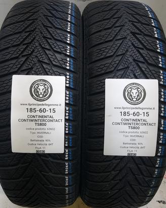 2 GOMME 185 60 15 CONTINENTAL A63602