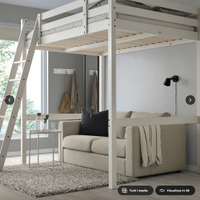 Letto a soppalco IKEA con materasso