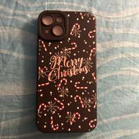 cover nera natalizia per iphone 14