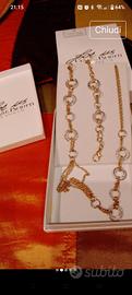 completo collana lunga e bracciale 