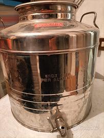 Contenitore in acciaio inox da LT. 30 per olio e v