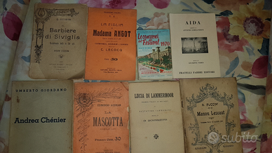 Vari Libretti opere teatro primi 1900