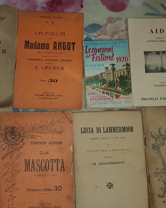 Vari Libretti opere teatro primi 1900