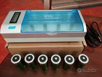 Caricabatterie KYG per pile ricaricabili