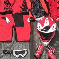 3 paia di vestiti motocross completi