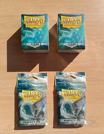 Dragon Shield 2 Matte Clear + 2 Perfect Fit Mtg 