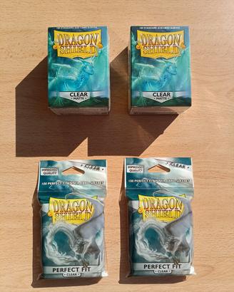 Dragon Shield 2 Matte Clear + 2 Perfect Fit Mtg 
