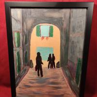 QUADRO OLIO SU TAVOLA “SCORCIO DI BOLOGNA”