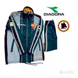 ✅🟡🔴TUTA AS ROMA DIADORA VINTAGE 1997 1998 RARA