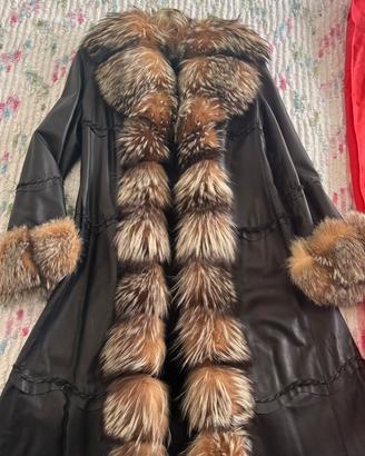 Pelliccia volpe bianca argentata