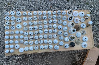 Interruttori deviatori prese in porcellana.