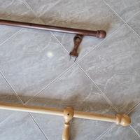 2 bastoni x tende in legno mis. 200cm