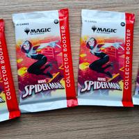 4 bustine MTG collector booster Spider-Man