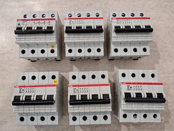 4 interruttori magnetotermici ABB