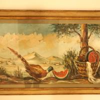 Quadro decorativo vintage grande ben 142×83 cm