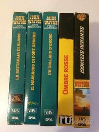 Lotto 5 Vhs Film Western John Wayne