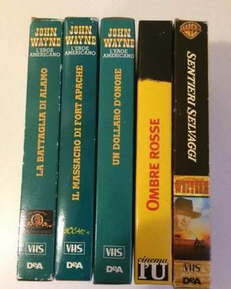 Lotto 5 Vhs Film Western John Wayne