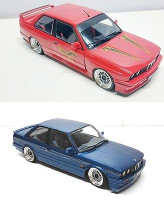 BMW E30 Artigianale Tuning (2 mod) 1/18 Tanomodels