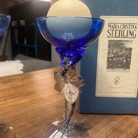 Candelabro cistallo e argento