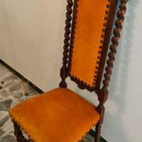 Poltrona in noce. Imitazione Barocco anni 60