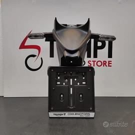 Porta targa originale completo luci e frecce Kawas