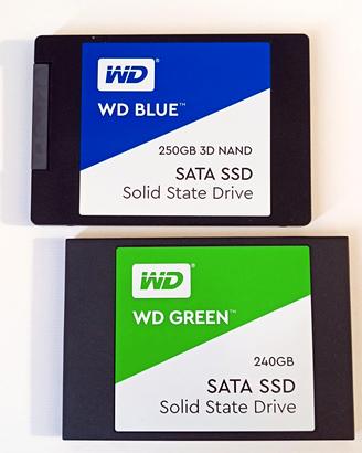 Coppia HD SSD Originali WD usati, testati  
