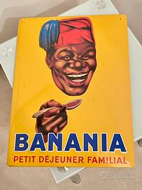 Targa insegna pubblicitaria banania