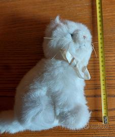 Peluche gattino bianco