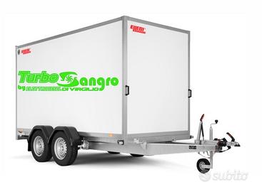 Carrello Ellebi furgonato doppio asse