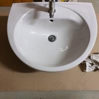 Lavandino sospeso+rubinetto PozziGinori L60x50xH20