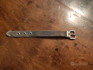 Anello a fascia vintage in Argento e Acciaio