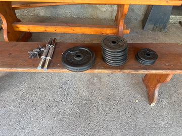 Bilanciere con pesi palestra