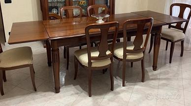 Tavolo sala da pranzo classica allungabile