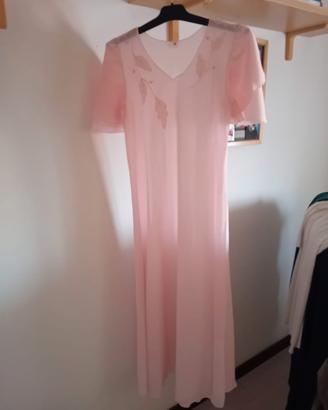 camicia da notte, con doppia manica e lavorazione 