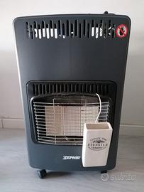 Stufa Zephir a gas con deumidificatore in ceramica