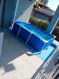 piscina fuori terra intex e pompa filtro