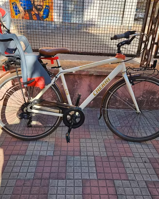 Bici da uomo CHERRI con seggiolino NUOVA