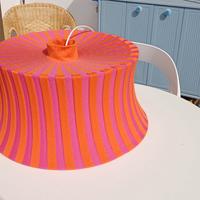 lampadario Ikea in stoffa colorata