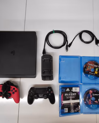 playstation 4 slim bundle completo + 2 giochi