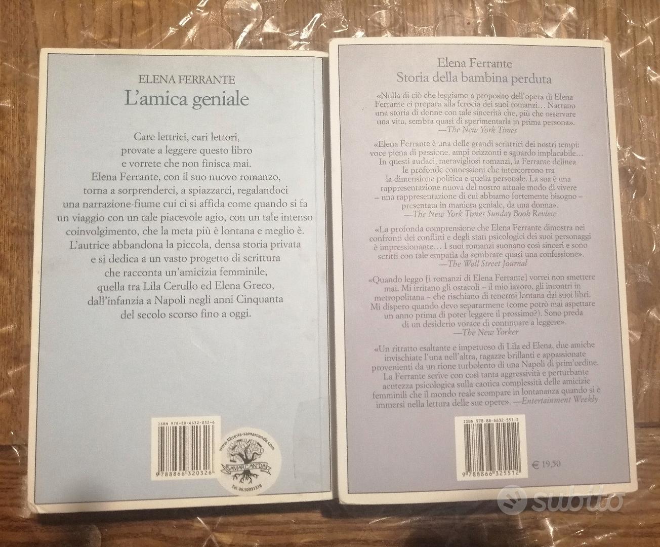 Libro L'amica geniale volume primo e quarto - Libri e Riviste In vendita a  Roma