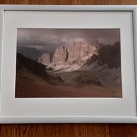 Quadro Fotografia Paesaggio Dolomiti con Cornice